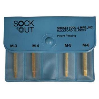 SOCK IT OUT MEN 1 Screw Extractor Set, 4 Pc