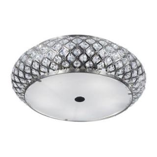Home Decorators Collection 5 Light Brushed Stainless Steel Flushmount 16654