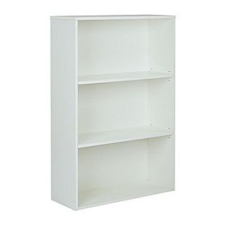 Pro Line II Prado 3 Shelf Bookcase White 48H x 31.5W x 12D