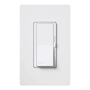 Lutron DVW 600PH WH Dimmer Switch, 600W Single Pole Incandescent Diva w/ Wall Plate   White