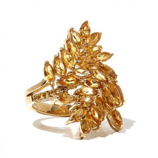 Technibond® Marquise Gemstone Cluster Bypass Ring   7951635
