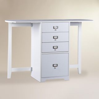 White Folding Craft Desk