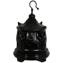 Porcelain 11 inch Solid Black Bird Cage (China)   Shopping