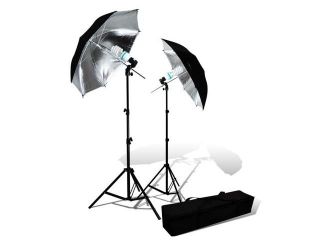 2x Photo Video Studio 350W 33" Soft White Umbrella Light Kit Carrying Bag