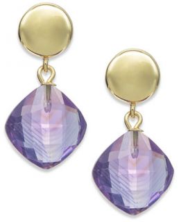 Amethyst Drop Earrings in 14k Gold (7 ct. t.w.)   Earrings   Jewelry
