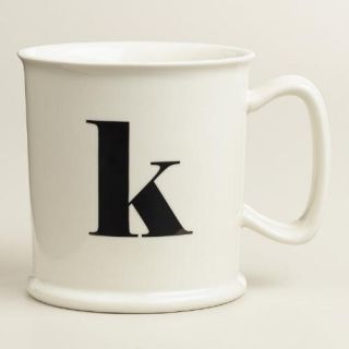 K Monogram Porcelain Mug
