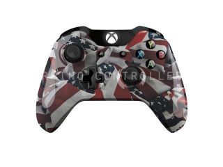 Custom XBOX One controller Wireless Glossy WTP 797 One Nation Traditional Reduced Custom Painted  Without Mods