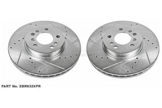 2000 2006 BMW X5 Brake Rotors   Power Stop EBR632XPR   Power Stop Cross Drilled and Slotted Rotors