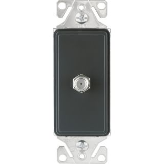 Cooper Wiring Devices 1 Gang Silver Granite Coaxial Wall Plate