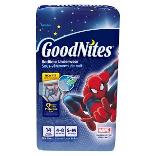 GoodNites Underwear, Bedtime, Size 4-8/S-M (38-65 lbs), Spidey Marvel, Mega, Diapers & Training Pants