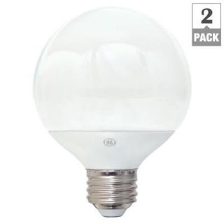 GE 40W Equivalent Soft White G25 Globe Dimmable LED Light Bulb (2 Pack) LED5DG25 W3/TP2P